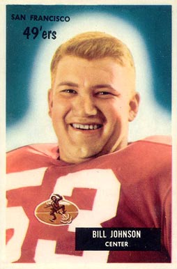 1955 Bowman Bill Johnson #46 Football Card