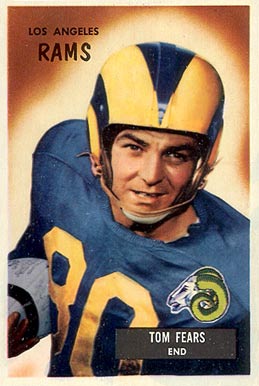 1955 Bowman Tom Fears #43 Football Card