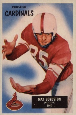 1955 Bowman Max Boydston #18 Football Card