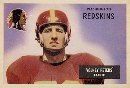 1955 Bowman Volney Peters #17 Football Card