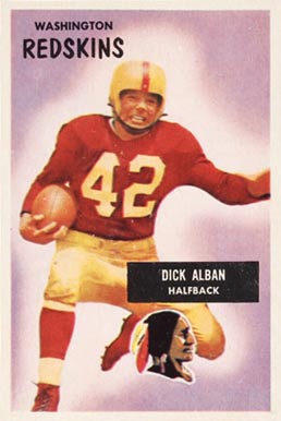 1955 Bowman Dick Alban #12 Football Card