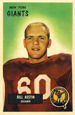 1955 Bowman Bill Austin #11 Football Card