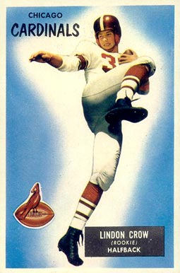 1955 Bowman Lindon Crow #5 Football Card