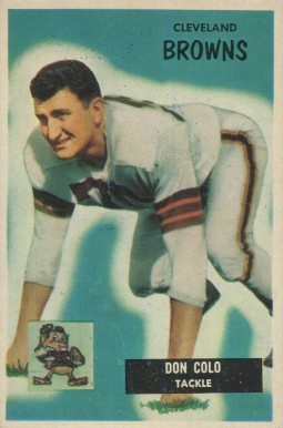 1955 Bowman Don Colo #159 Football Card