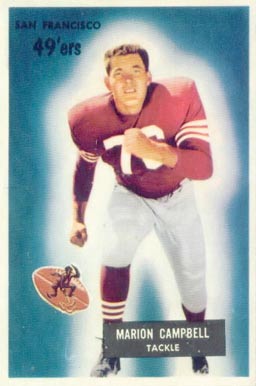 1955 Bowman Marion Campbell #94 Football Card