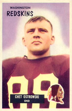 1955 Bowman Chet Ostrowski #64 Football Card