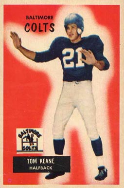 1955 Bowman Tom Keane #30 Football Card