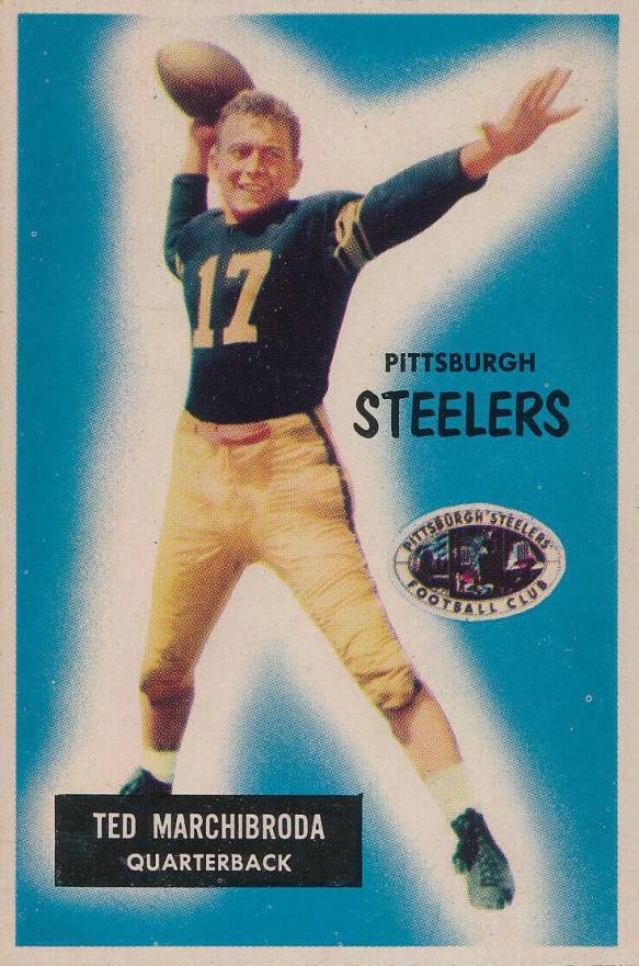 1955 Bowman Ted Marchibroda #106 Football Card