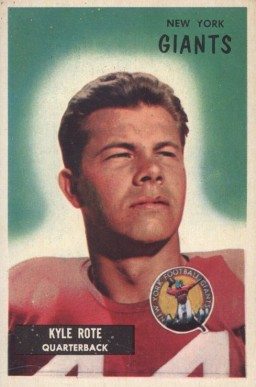 1955 Bowman Kyle Rote #137 Football Card