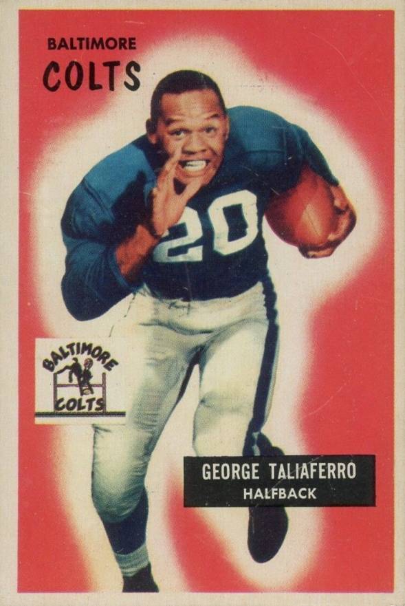 1955 Bowman George Taliaferro #97 Football Card