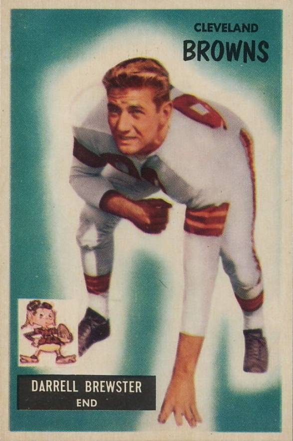 1955 Bowman Darrell Brewster #93 Football Card