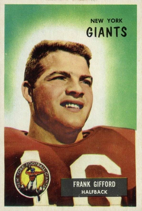 1955 Bowman Frank Gifford #7 Football Card