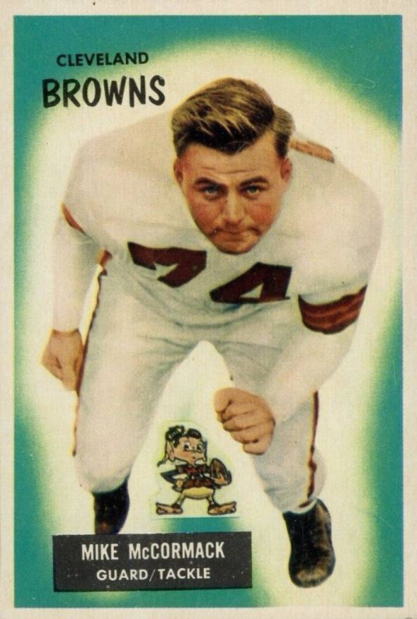 1955 Bowman Mike McCormack #2 Football Card