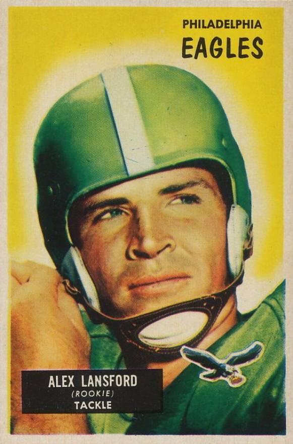 1955 Bowman Alex Lansford #126 Football Card