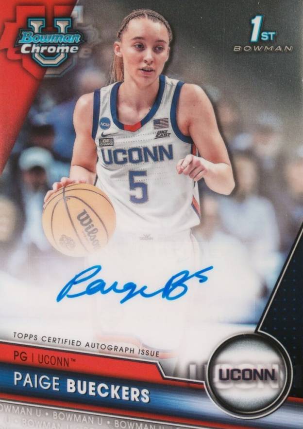 2023 Bowman University Chrome Bowman Chrome Prospects Autographs Paige Bueckers #PB Basketball Card