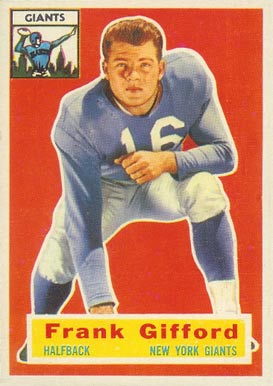 1956 Topps Frank Gifford #53 Football Card