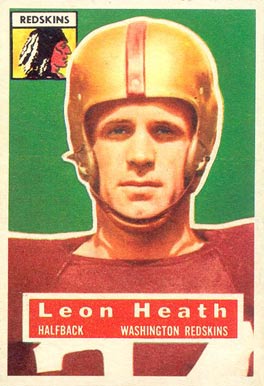 1956 Topps Leon Heath #25 Football Card