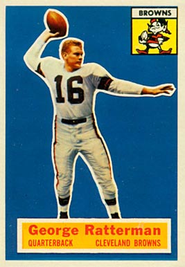 1956 Topps George Ratterman #93 Football Card