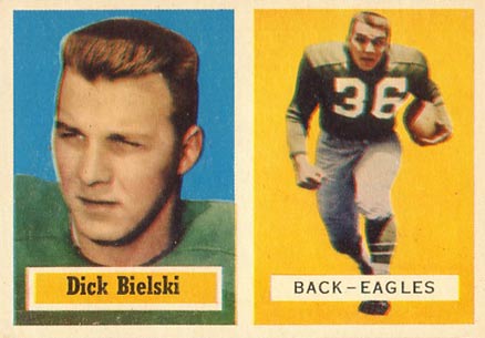 1957 Topps Dick Bielski #13 Football Card