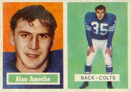 1957 Topps Alan Ameche #53 Football Card