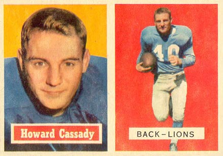 1957 Topps Howard Cassady #80 Football Card