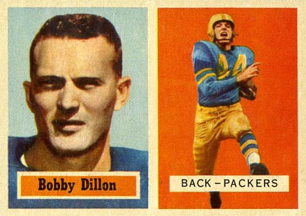 1957 Topps Bobby Dillon #9 Football Card