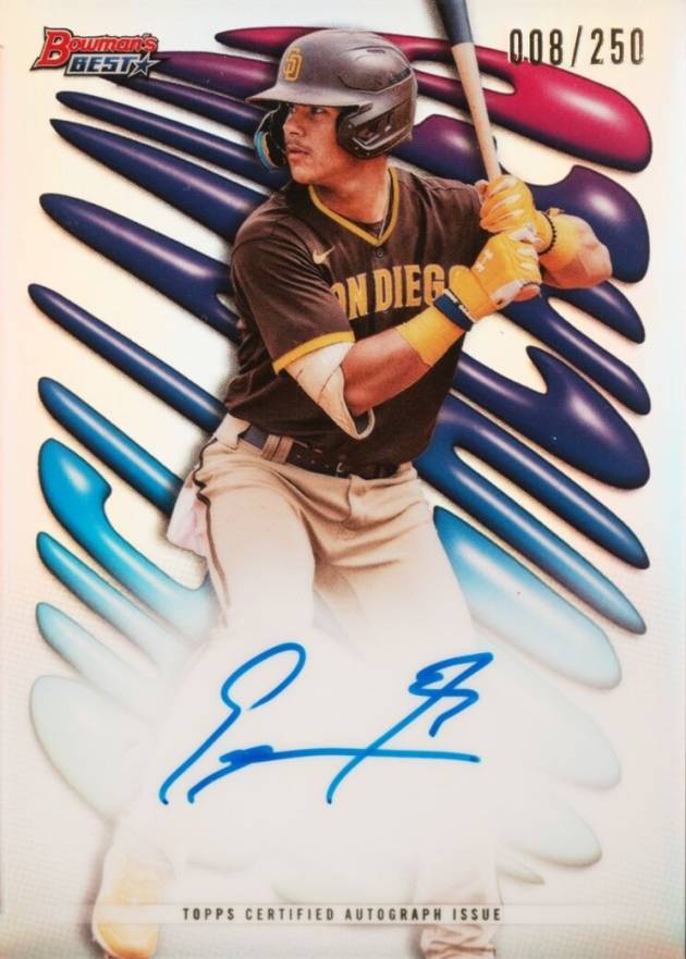 2023 Bowman's Best Shellacked Autographs Ethan Salas #SHAES Baseball Card