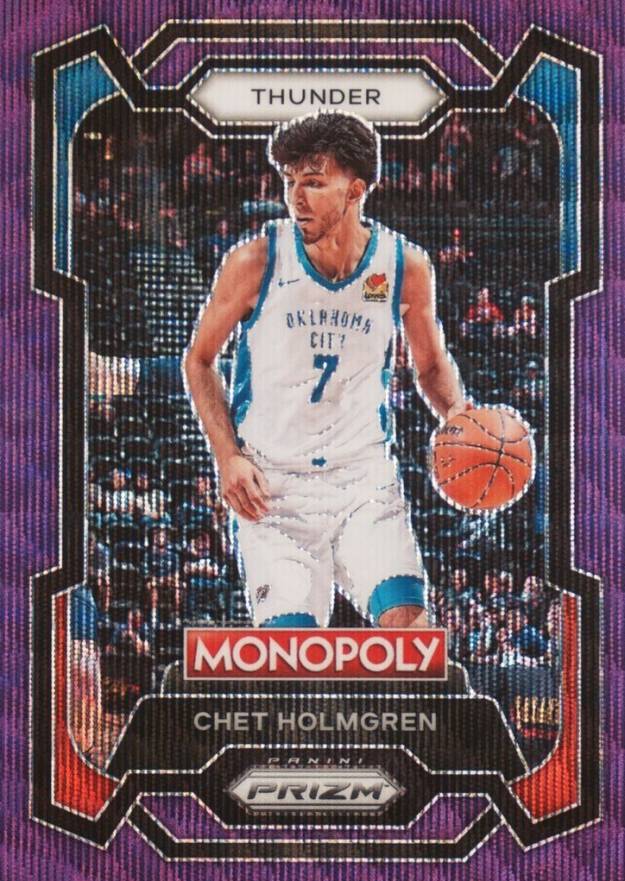 2023 Panini Prizm Monopoly Chet Holmgren #62 Basketball Card