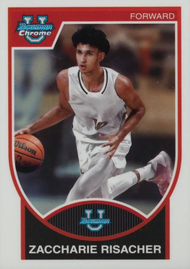 2023 Bowman University Chrome 2007-08 Bowman Zaccharie Risacher #07B25 Basketball Card