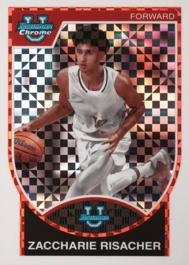 2023 Bowman University Chrome 2007-08 Bowman Zaccharie Risacher #07B25 Basketball Card