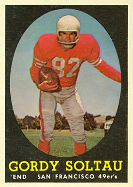 1958 Topps Gordy Soltau #130 Football Card