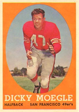 1958 Topps Dicky Moegle #124 Football Card