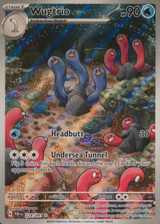 2024 Pokemon PAF EN-Paldean Fates Wugtrio #224 TCG Card