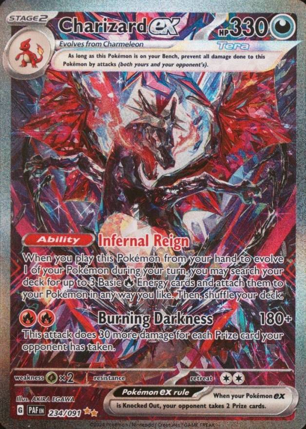 2024 Pokemon PAF EN-Paldean Fates Charizard EX #234 TCG Card