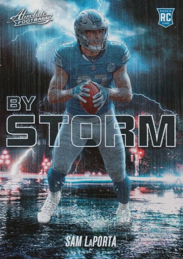 2023 Panini Absolute By Storm Sam LaPorta #BST15 Football Card