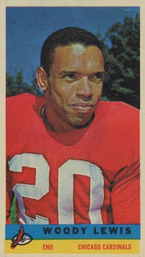 1959 Bazooka Woody Lewis # Football Card