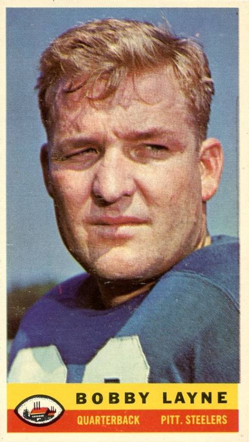 1959 Bazooka Bobby Layne # Football Card