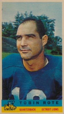 1959 Bazooka Tobin Rote # Football Card