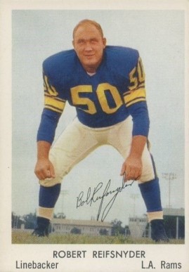 1959 Bell Brand Rams Bob Reifsnyder #19 Football Card