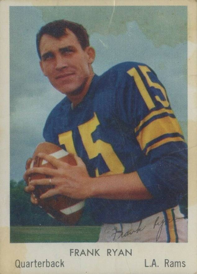 1959 Bell Brand Rams Frank Ryan #3 Football Card