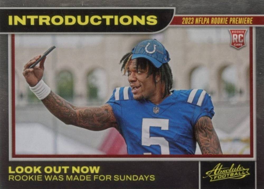 2023 Panini Absolute Introductions Anthony Richardson #15 Football Card