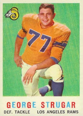 1959 Topps George Strugar #121 Football Card