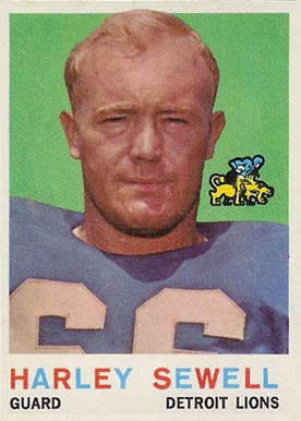 1959 Topps Harley Sewell #73 Football Card