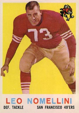 1959 Topps Leo Nomellini #19 Football Card