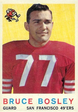 1959 Topps Bruce Bosley #166 Football Card