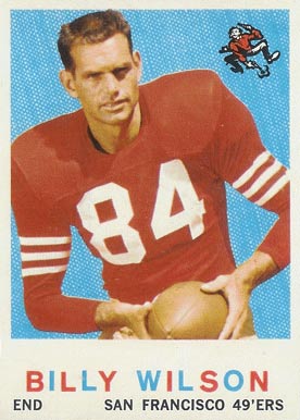 1959 Topps Billy Wilson #148 Football Card