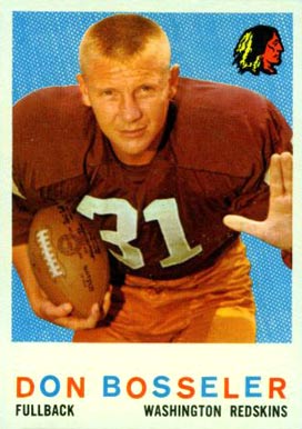 1959 Topps Don Bosseler #123 Football Card