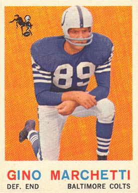 1959 Topps Gino Marchetti #109 Football Card