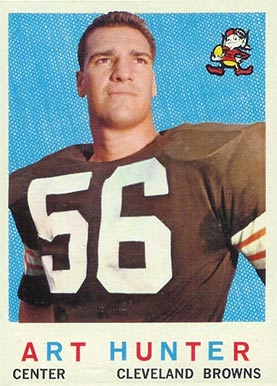 1959 Topps Art Hunter #92 Football Card