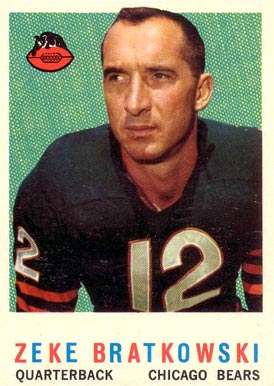 1959 Topps Zeke Bratkowski #90 Football Card